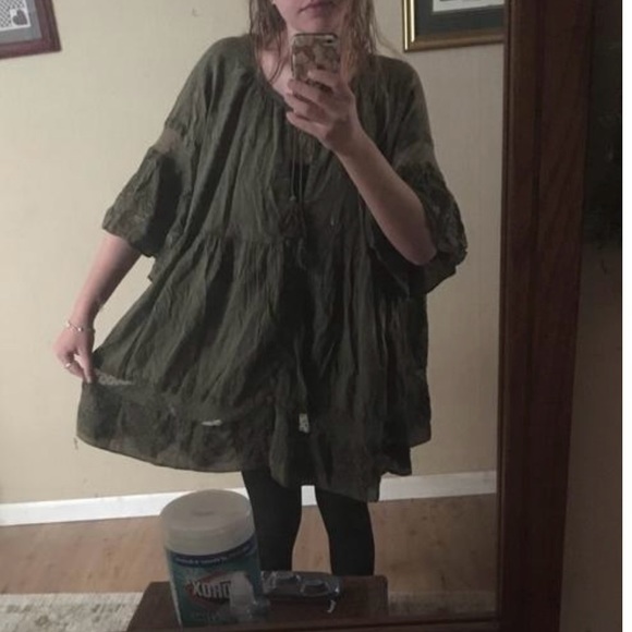 Free People Feeling Blue green tunic / dress - Picture 11 of 12
